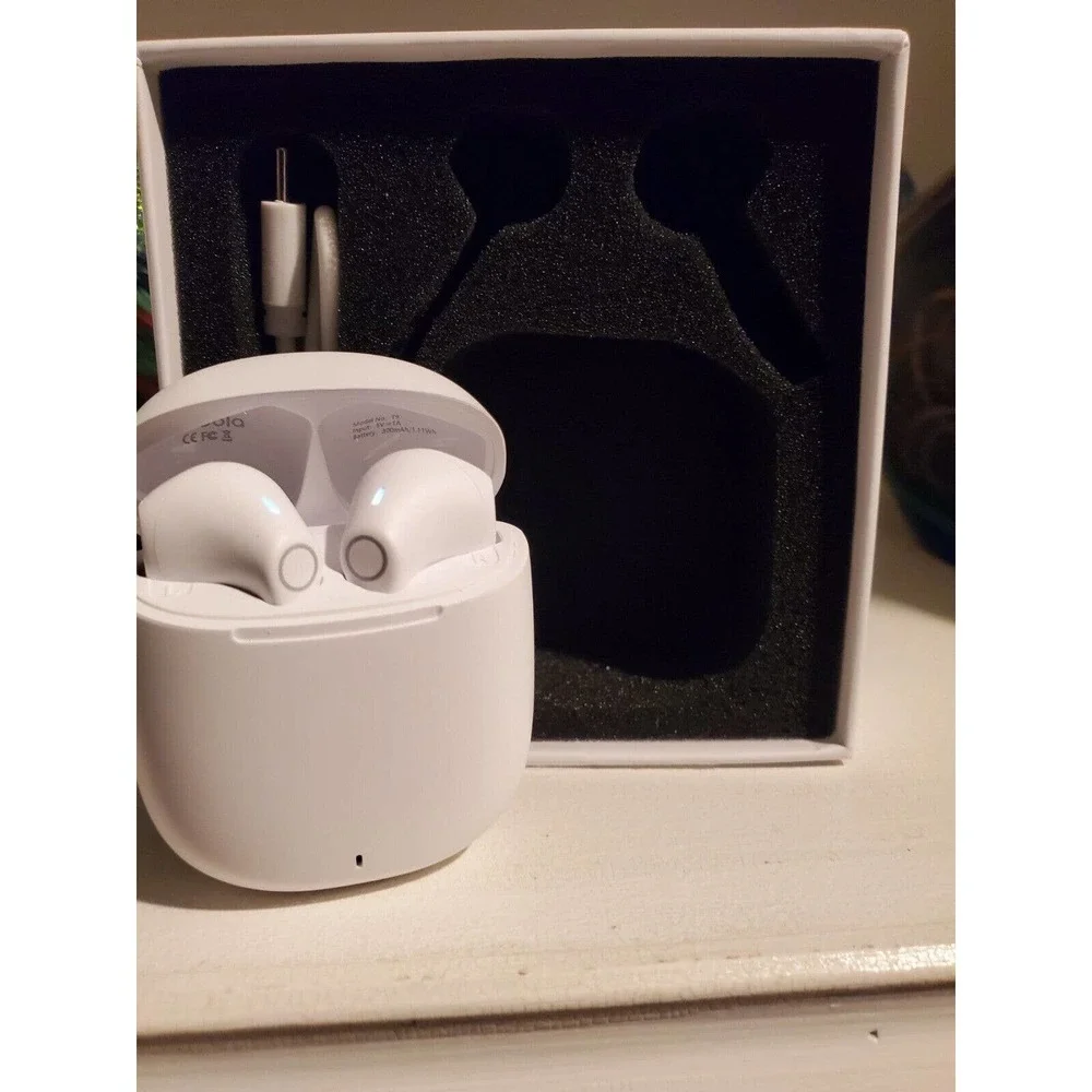 Yobola T9 Wireless Earbuds Bluetooth Headphones HiFi Stereo IPX5 Touch USB-C